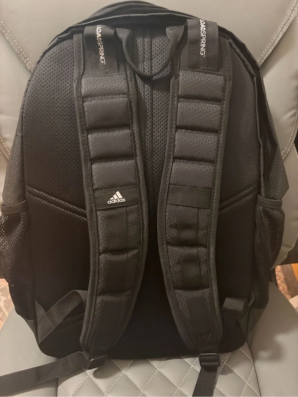 adidas Black Men's Tech Backpack with Reflective Accents